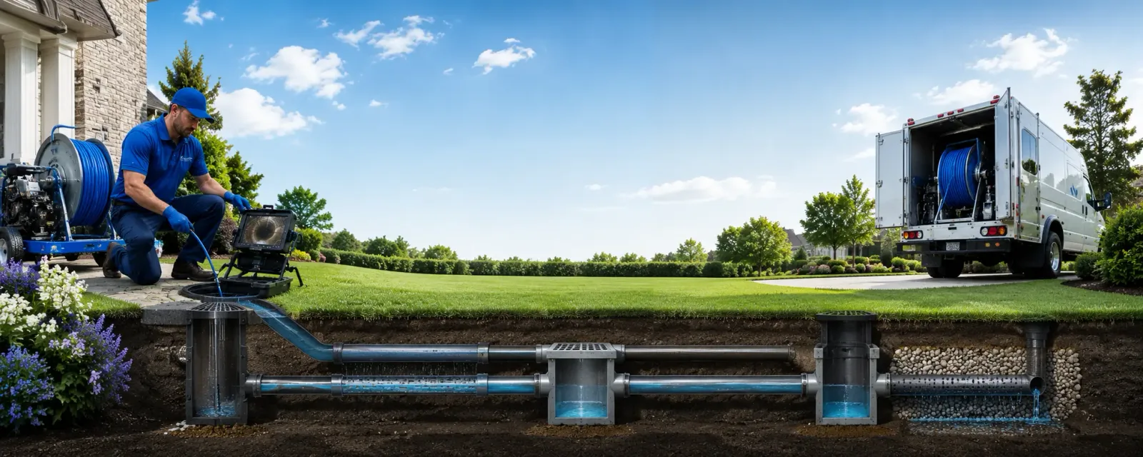 Outdoor drain cleaning information for Derby, CT